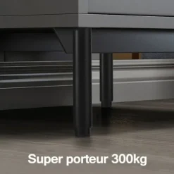 Justerbare møbelben fra 180 til 300 mm i koldvalset stål