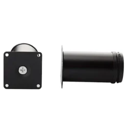 Justerbare, runde møbelben i rustfrit stål Skab Bord S Black 50MM