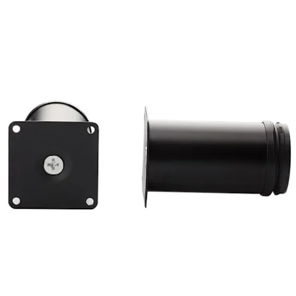 Justerbare, runde møbelben i rustfrit stål Skab Bord S Black 50MM