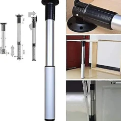 Justerbare støtteben i aluminiumslegering, foldbare bordben, løft 51-71 cm