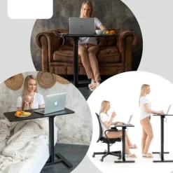 Justerbart Laptop Bord - Sort - MDF Black