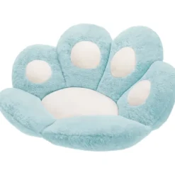 Kattepote pude Lazy Sofa kontorstol pude bjørnepote varm gulv sød sædepude til spisestue soveværelse Blue 31.4"L x 27.8"W