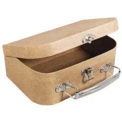 Kiste - RAYHER - 24x16x8cm - 100% genbrugt FSC - Metalhåndtag - Multifarvet Multifarvet