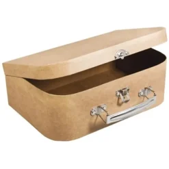 Kiste - RAYHER - 24x16x8cm - 100% genbrugt FSC - Metalhåndtag - Multifarvet Multifarvet