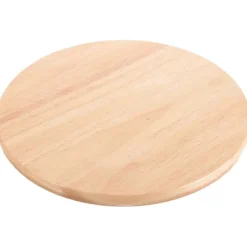 [KK] Rund Skammel Erstatningssæde Træskammelbetræk Kompatibel med Kantine Langtidsbrug U-formet Kant 1 Stk. Khaki 35.00X35.00X3.00CM