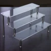 Klar Akryl Display Hylde 3-Trins Transparent Trappehylde