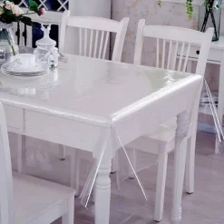 Klar transparent PVC dug bordbeskytter vandtæt 0,25 mm (140*160 cm)