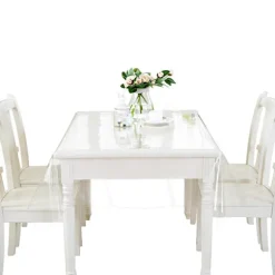Klar transparent PVC dug bordbeskytter vandtæt 0,25 mm (140*160 cm)