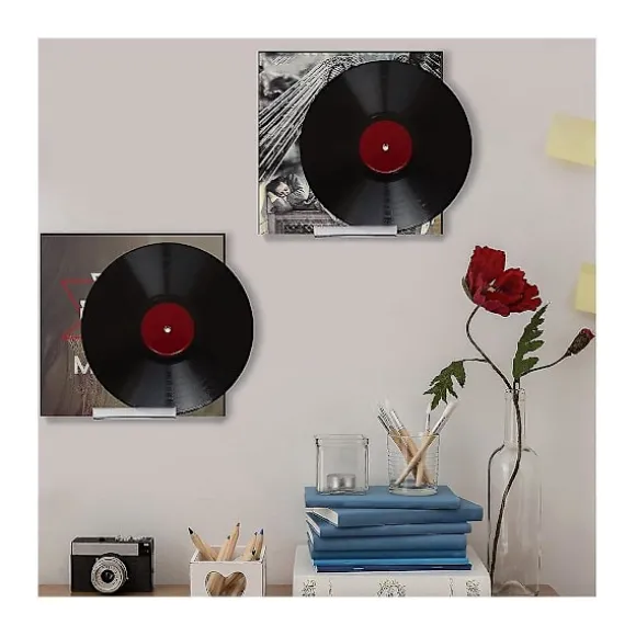 Klar Vinylplade Hylde Vægmontering 8 Pak, Akryl Album Pladeholder Display, Vinylplade Hylde S