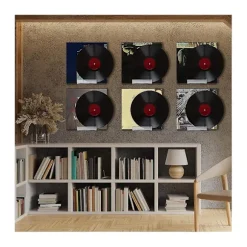 Klar Vinylplade Hylde Vægmontering 8 Pak, Akryl Album Pladeholder Display, Vinylplade Hylde S