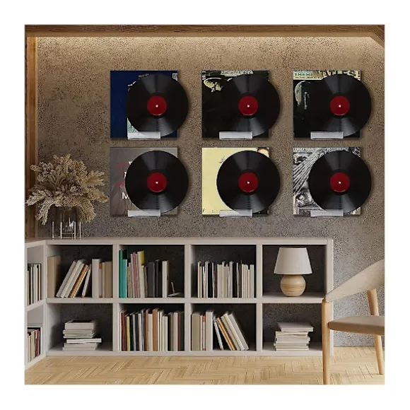 Klar Vinylplade Hylde Vægmontering 8 Pak, Akryl Album Pladeholder Display, Vinylplade Hylde S
