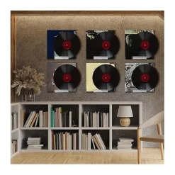 Klar vinylpladeholder Vægmontering 8-pak, pladeholder i akryl, vinylpladeholder-display