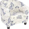 Klubstolbetræk Stræk Tøndeform Stolebetræk Trykte Badekarstolbetræk Spandex Armstol Sofa Betræk Aftagelig Sofa