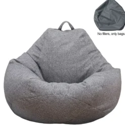 Komfortabelt Betræk til Lazy Sofaer, Usynlig Lynlåslukning for et Elegant Udseende, Blødt Fløjlsstof Sækkestol Puf Sofa Egnet til Stue & Soveværelse | Fyndiq