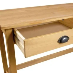Konsolbord - Hill - 2 skuffer - Massiv fyr - 110x45x74 cm honungsbrunt