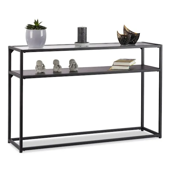 Konsolbord glas metal