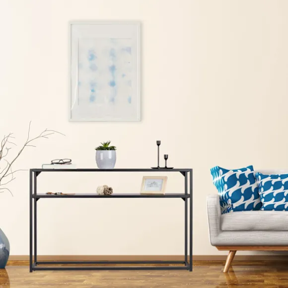 Konsolbord glas metal