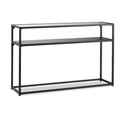 Konsolbord glas metal