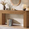 Konsolbord i træ 160cm - Lysebrunt / hallbord / aflastningsbord