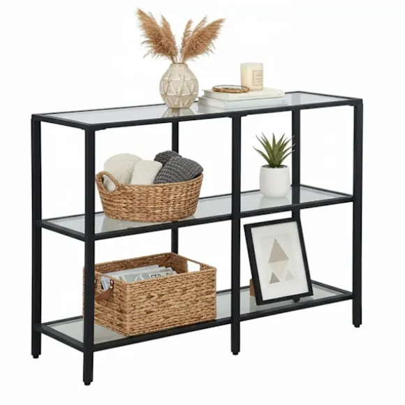 Konsolbord med 3 glashylder – Moderne design