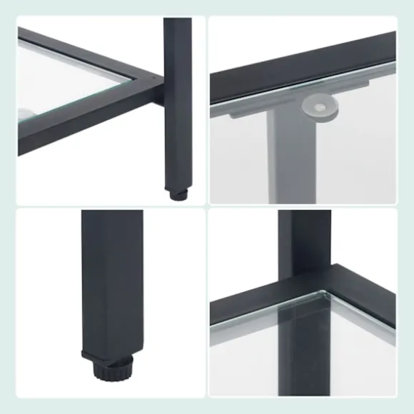Konsolbord med 3 glashylder – Moderne design