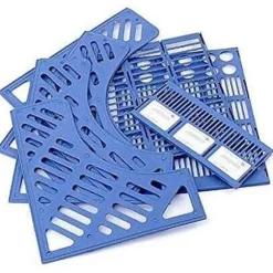 Kontor Skab 2 STK Plast Opbevaringsboks (3 Rum)