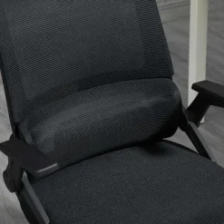 Kontorstol Ergonomisk Skrivebordsstol Justerbar Nakkestøtte Armlæn Højdejusterbar Computerstol Drejestol Vippefunktion