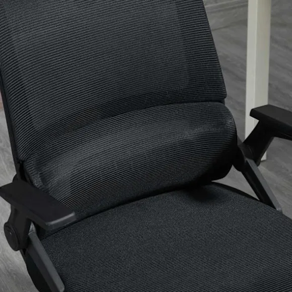 Kontorstol Ergonomisk Skrivebordsstol Justerbar Nakkestøtte Armlæn Højdejusterbar Computerstol Drejestol Vippefunktion