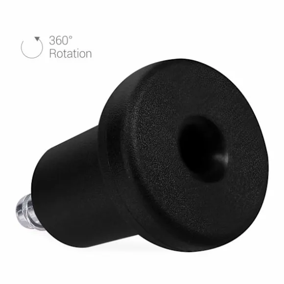 Kontorstol Hjul - 5-pak Udskiftningshjul 11/22 mm - Faste og Støjsvage Stolben til Hårde Gulve
