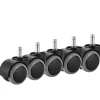 Kontorstol Hjul, 5-pak, Passer IKEA Stol (10mm x 22mm) Kraftig-FF-