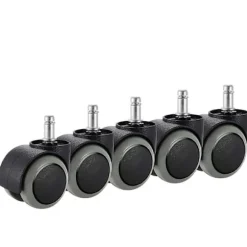 Kontorstol Hjul, 5-pak, Passer IKEA Stol (10mm x 22mm) Kraftige
