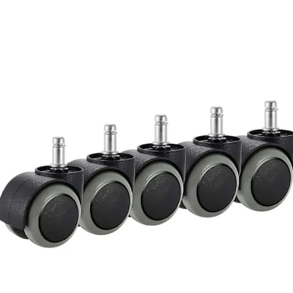 Kontorstol Hjul, 5-pak, Passer IKEA Stol (10mm x 22mm) Kraftige