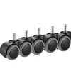 Kontorstol Hjul, 5-pak, Passer IKEA Stol (10mm x 22mm) Kraftige-FF-