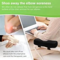 Kontorstol med 2 armlænspuder - Ergonomisk design - Armstøtte - Universal