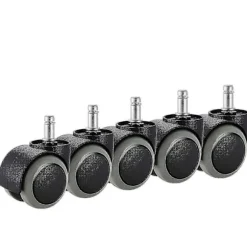 Kontorstolshjul, 5-pak, passer til IKEA stol (10mm x 22mm) Kraftig