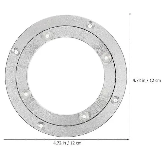 Kraftig drejeskiveleje i aluminiumslegering, roterende leje, drejepladebase til spisebord