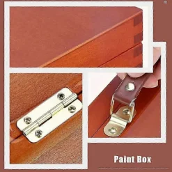 Kunstner Opbevaringsboks Træ Kunstner Værktøj Pensel Opbevaringsboks Holder Etui Organizer til Pasteller Blyanter Smykker Makeup DIY Håndværk