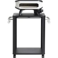 Kurt med skærebræt - COZZE - 90300 - 77 x 66,5 x 82,5 cm - Inox hylde 43x35 cm Svart