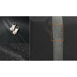 190L Ekstra Stor Flyttepose i Kraftig Sort Black_xx Black 100L