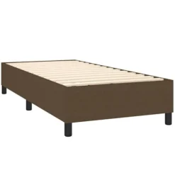Lamellebund - Eksklusiv Hjem - 80x200cm - Mørkebrun - Farverig LED-stribe