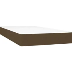 Lamellebund - Eksklusiv Hjem - 80x200cm - Mørkebrun - Farverig LED-stribe