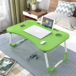 Laptopbord, Lille Kollegiebord, Seng med Laptopbord,