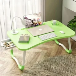Laptopbord, Lille Kollegiebord, Seng med Laptopbord,