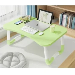 Laptopbord, Lille Kollegiebord, Seng med Laptopbord,