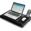 [LCS] Bærbar træ-knæbord med pude, letvægts laptopstativ til seng, knæbord med indbygget musemåtte og telefonholder