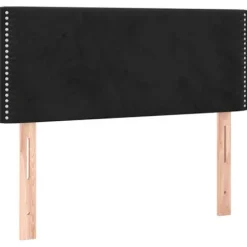 Lit - Maison Exclusive - Rammemad - Pocketfjedre madras - Sort fløjl 90x190 cm