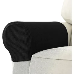 Lænestol Armlæn Betræk Stretch Sofa Arm Caps Armlæn Betræk Til Stole Sort