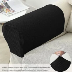 Lænestol Armlæn Betræk Stretch Sofa Arm Caps Armlæn Betræk Til Stole Sort