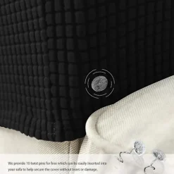 Lænestol Armlæn Betræk Stretch Sofa Arm Caps Armlæn Betræk Til Stole Sort