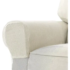 Lænestol armlænsbeskyttere stretch sofa armlænsbeskyttere armlænsovertræk til stole (FMY) Cream